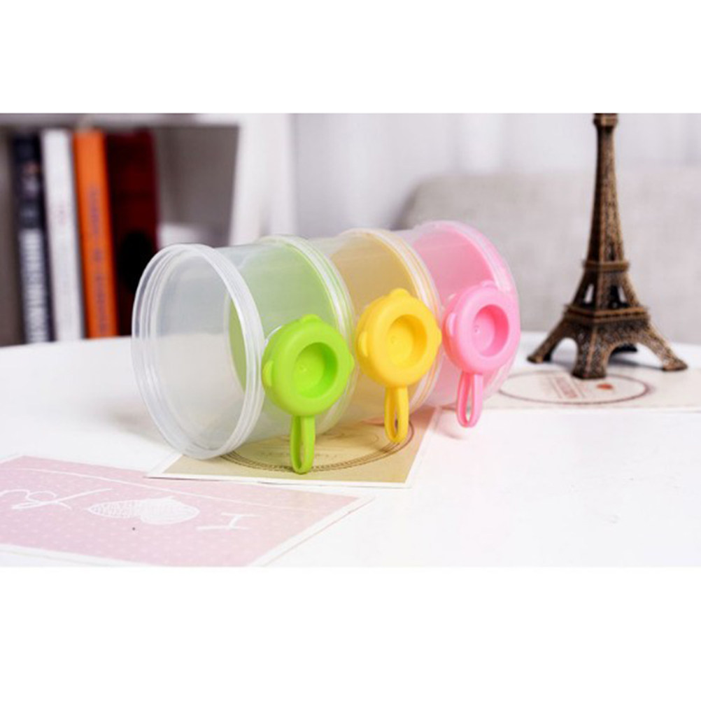 Formula Dispenser Portable - 3 Compartments Milk Powder Dispenser Baby