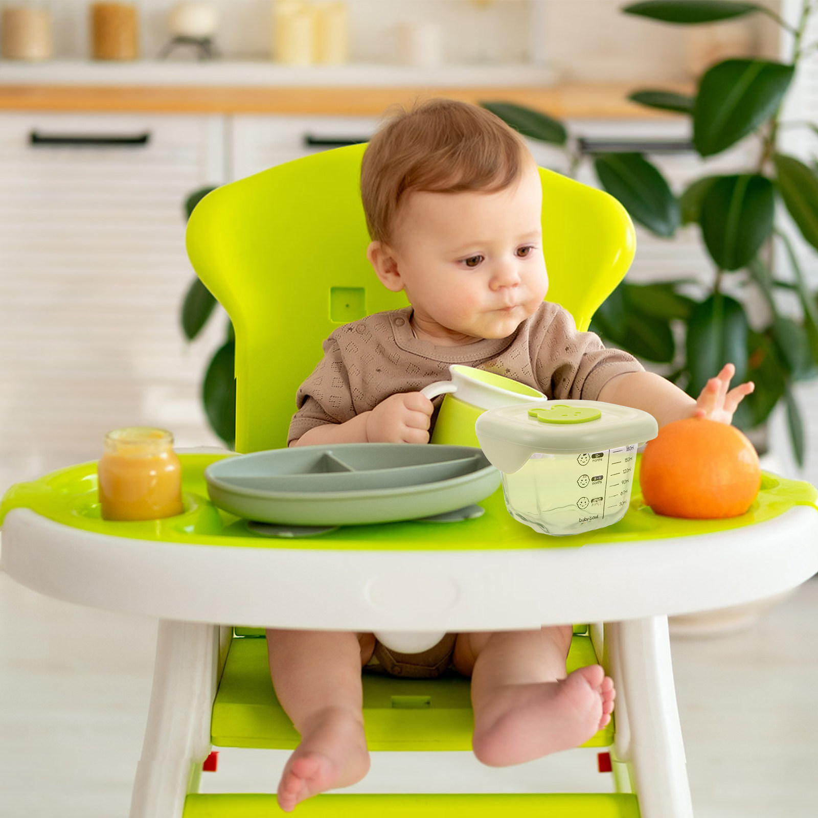 Baby Food Jars - 2Pcs Reusable Baby Food Storage Jars