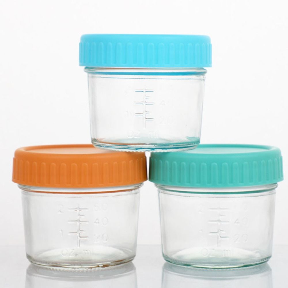 Baby Food Jars - 6pcs Mason Jar Glass Baby Food
