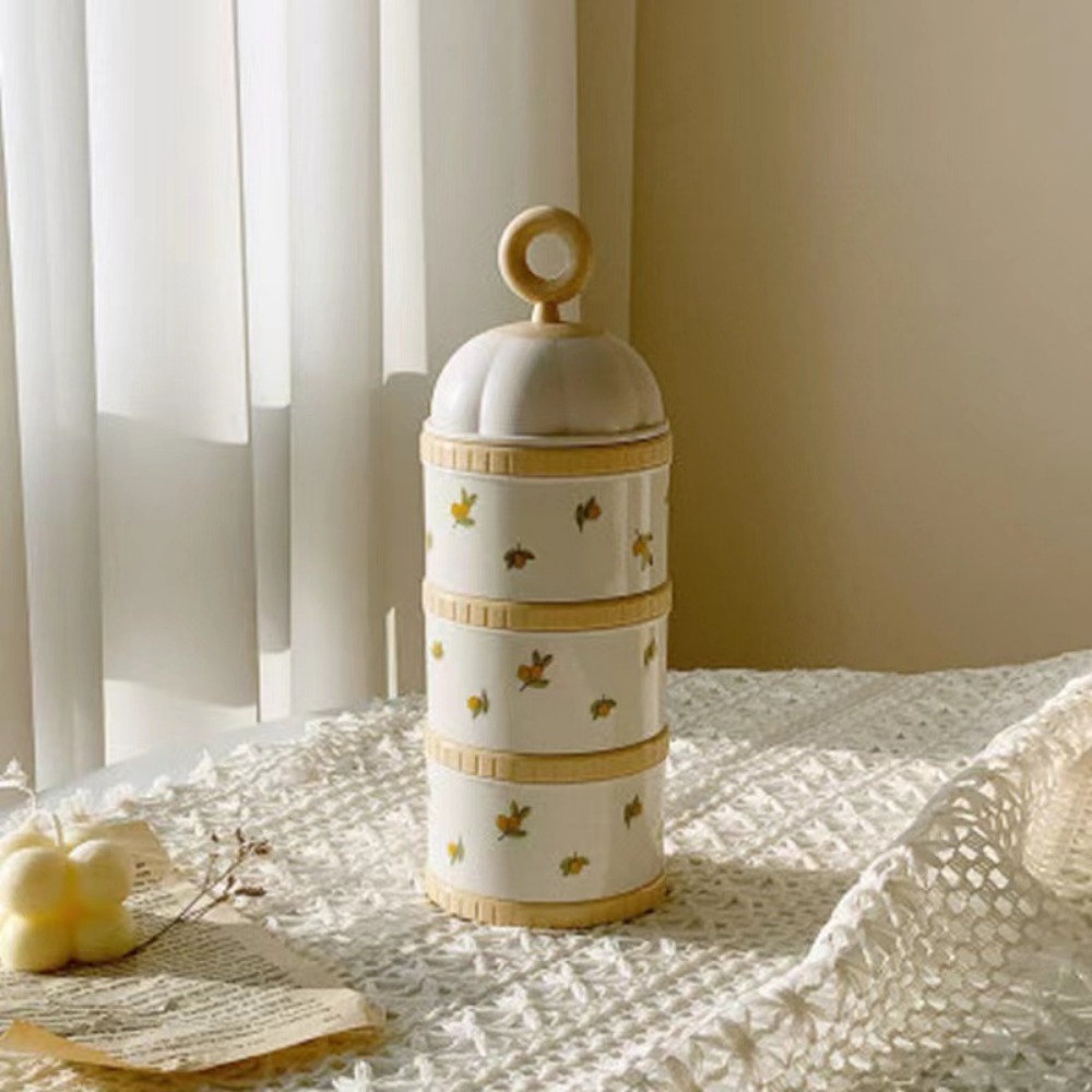 Formula Dispenser Portable - 3 Layers Baby Milk Powder Box