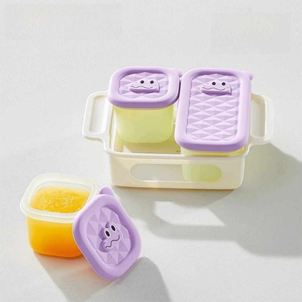 Freezer Tray Baby - 3/4/6 Grid Design Baby Food Freezer