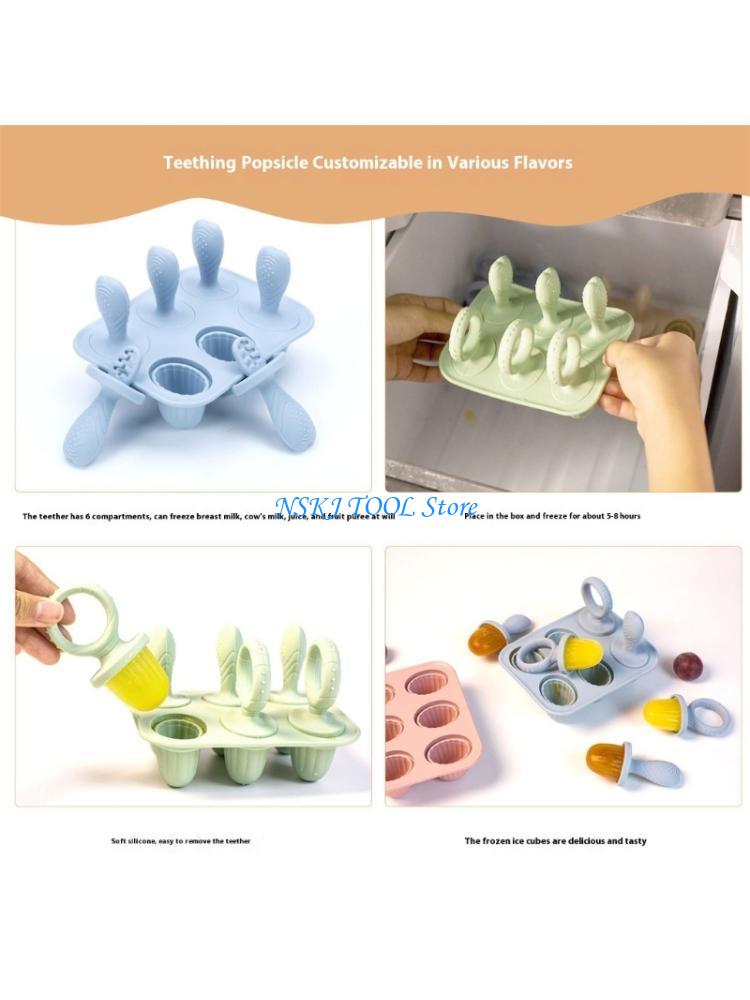 L8RC 6 Piece Teething Ice Cube - Freezer Tray Baby 评论和价格