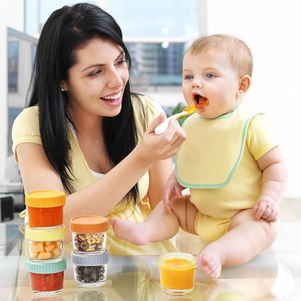 6pcs Mason Jar Glass Baby Food - Baby Food Jars 评论和价格