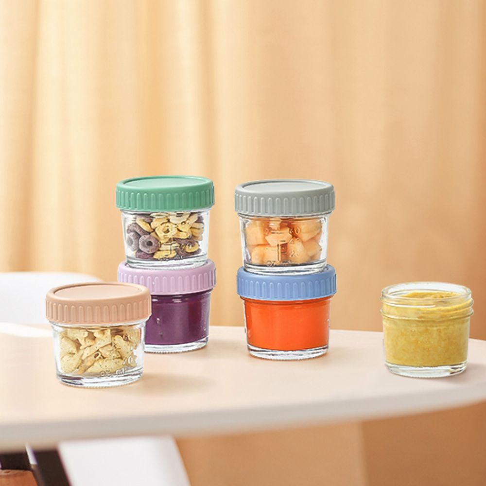 6pcs Mason Jar Glass Baby Food - Baby Food Jars 评论和价格