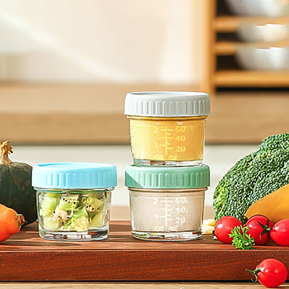 6pcs Mason Jar Glass Baby Food - Baby Food Jars 评论和价格