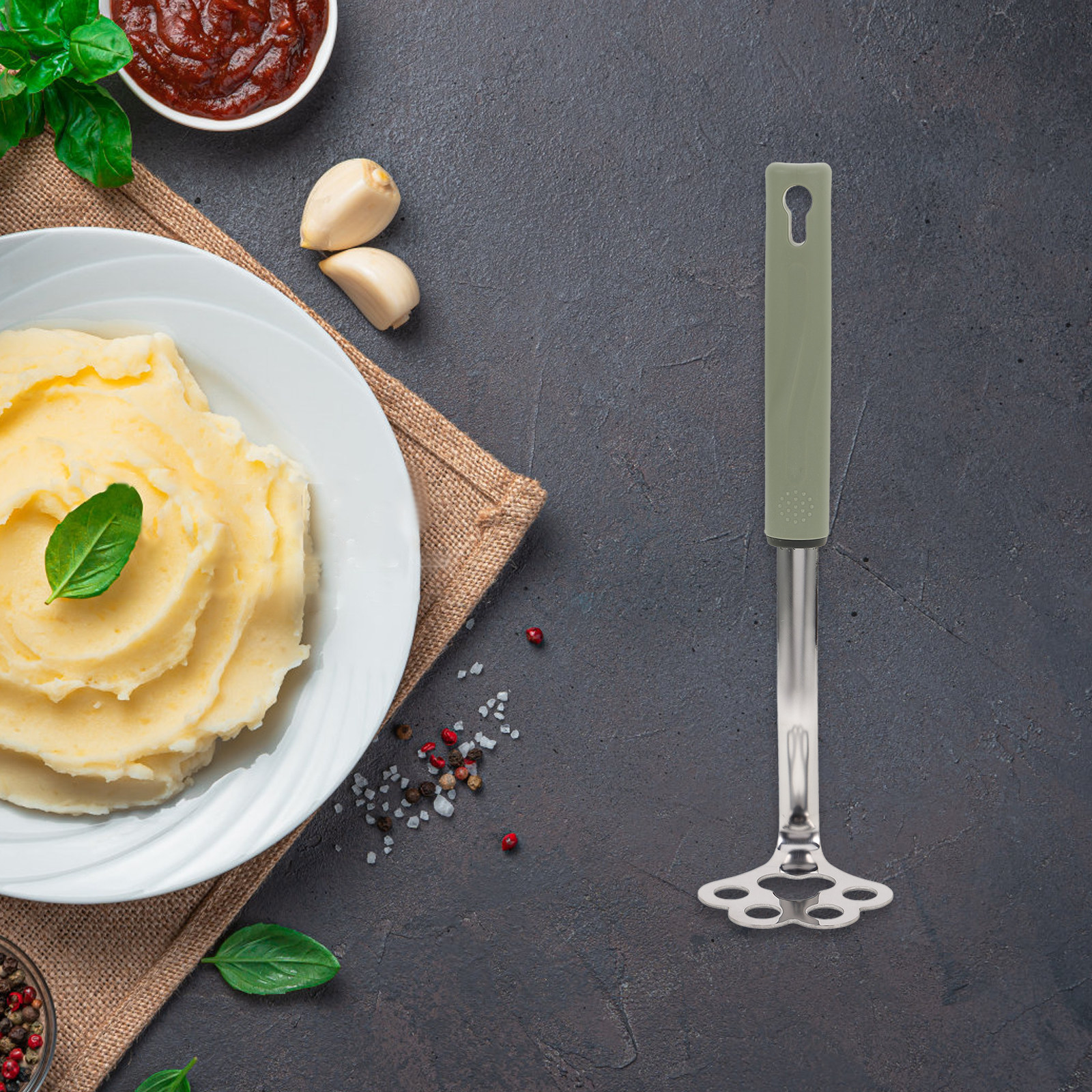 Stainless Steel Potato Masher  - Baby Food With Avocado 评论和价格