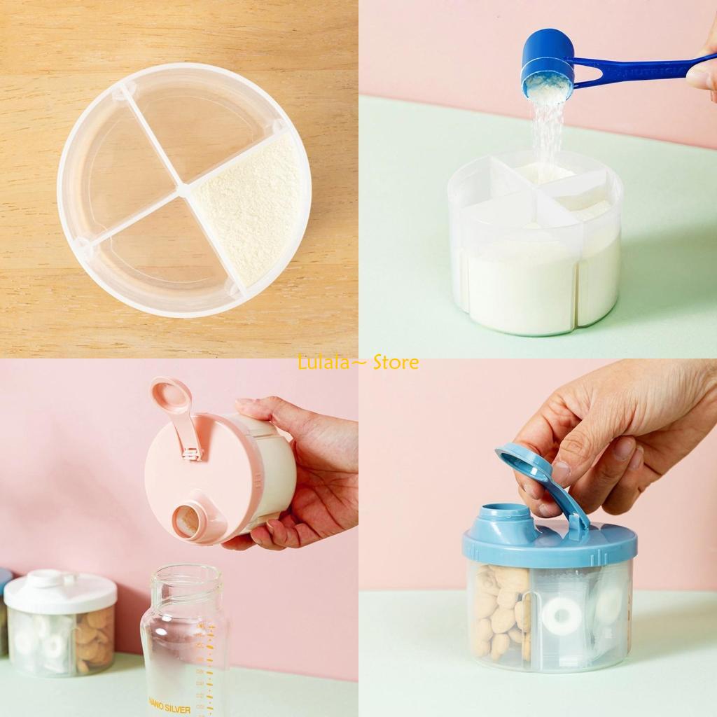 Y4QA 4 Compartments Formula Di - Formula Dispenser Portable 评论和价格