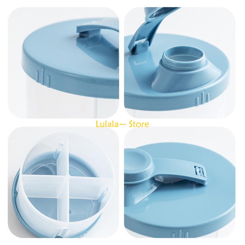 Y4QA 4 Compartments Formula Di - Formula Dispenser Portable 评论和价格