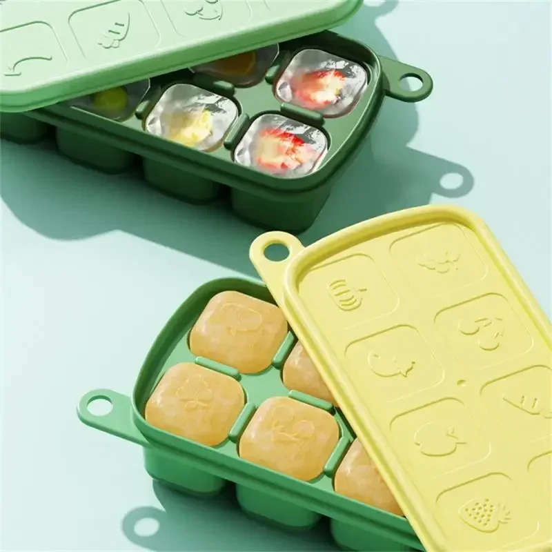 Silicone Ice Cube Molds, Food  - Freezer Tray Baby 评论和价格