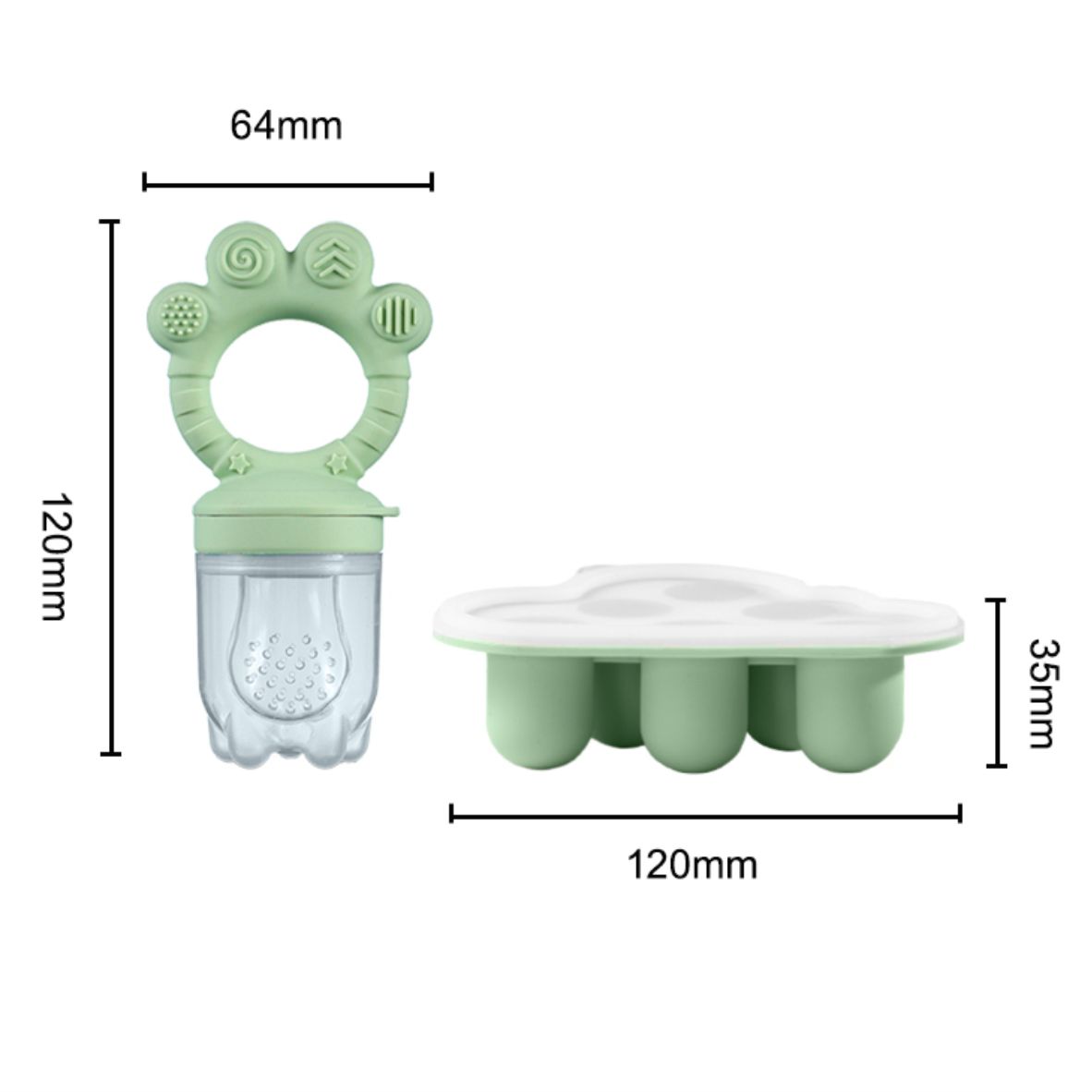 Baby Fruit Food Feeder & Freez - Freezer Tray Baby 评论和价格