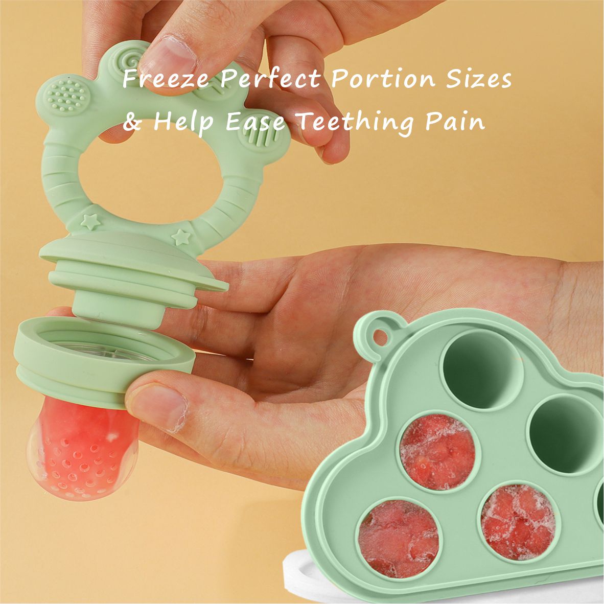 Baby Fruit Food Feeder & Freez - Freezer Tray Baby 评论和价格
