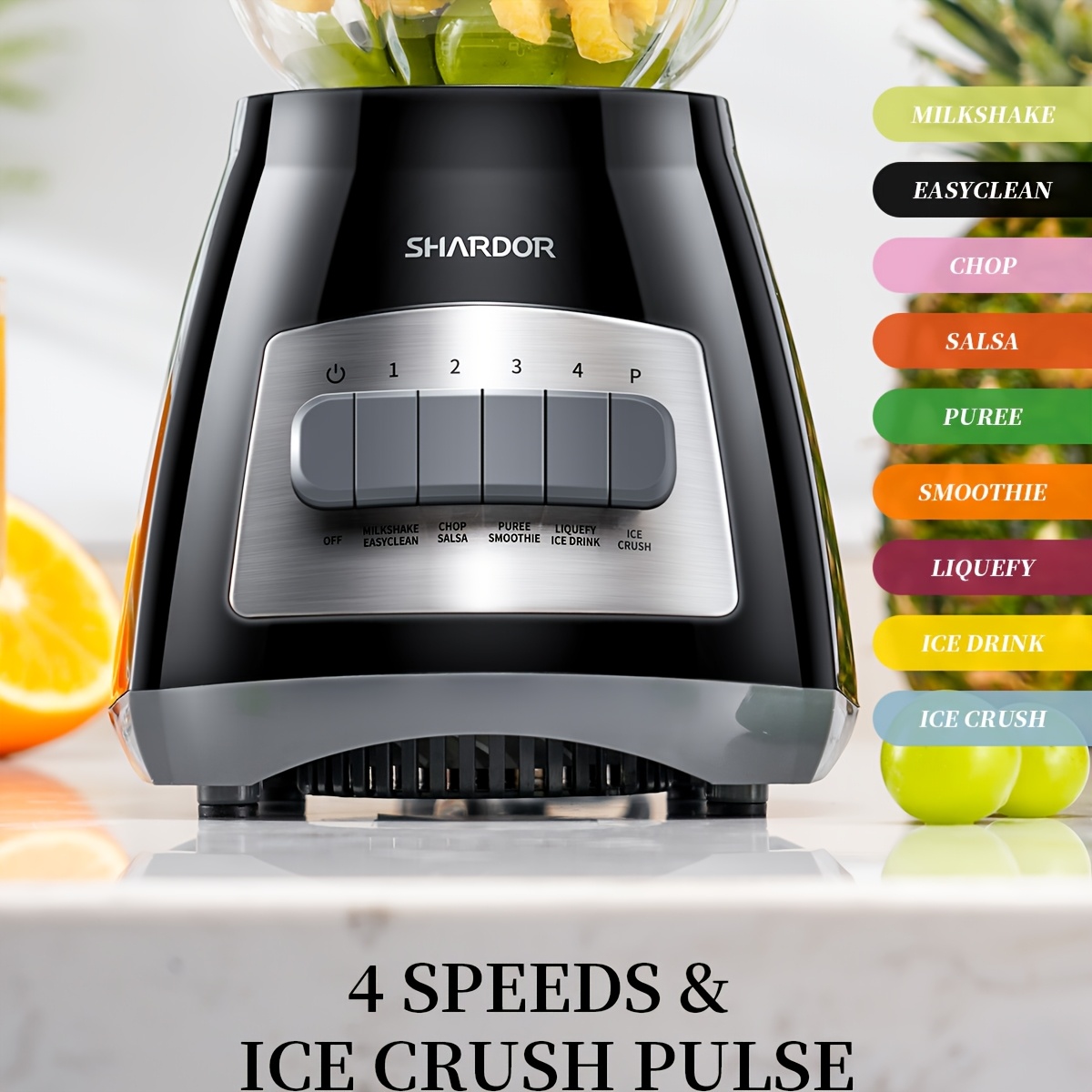 Smoothie Blender with 52 oz Gl - Baby Food Jars 评论和价格