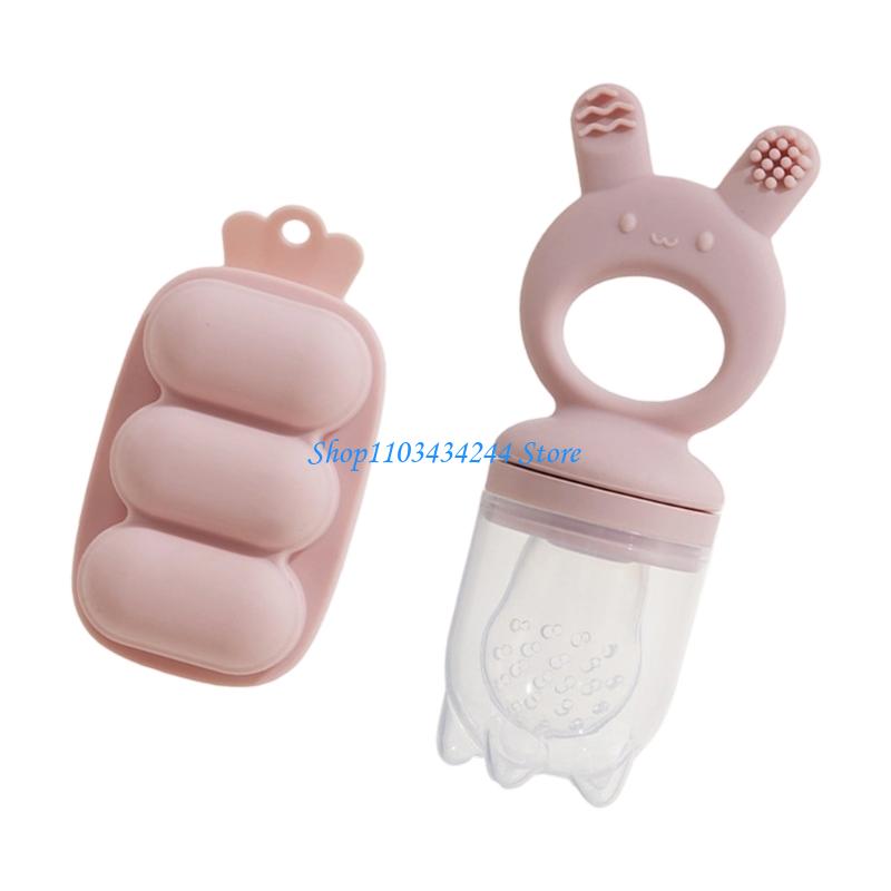Silicone Baby Teether Feeder w - Freezer Tray Baby 评论和价格