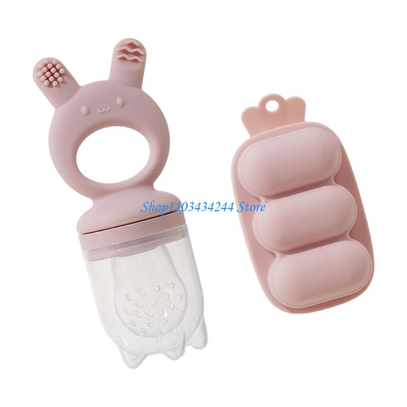 Silicone Baby Teether Feeder w - Freezer Tray Baby 评论和价格