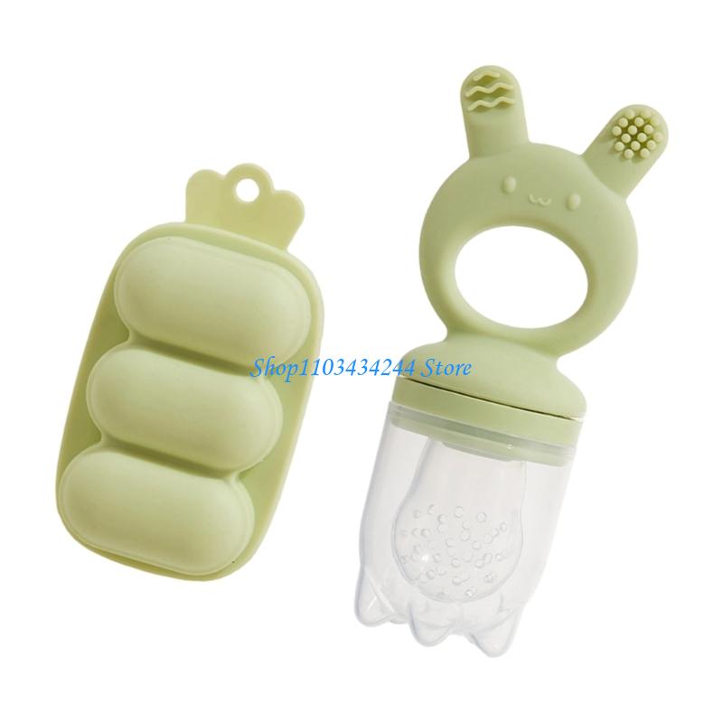 Silicone Baby Teether Feeder w - Freezer Tray Baby 评论和价格