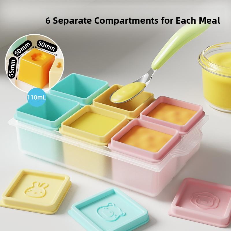 New 6-Pack Silicone Ice Cube T - Freezer Tray Baby 评论和价格