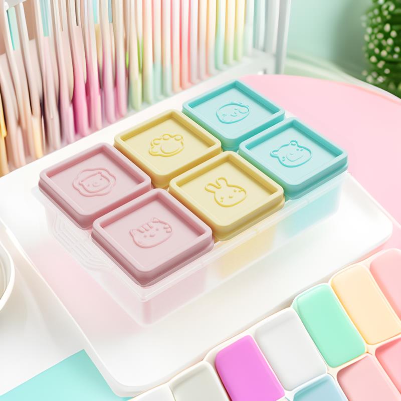 New 6-Pack Silicone Ice Cube T - Freezer Tray Baby 评论和价格