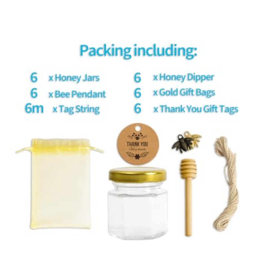 1.5oz 6Pack Mini Glass Hexagon - Baby Food Jars 评论和价格