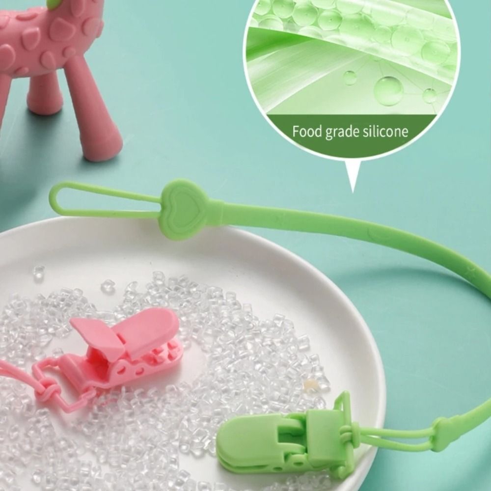 Silicone Pacifier Holder Clip  - Baby Food Stuff 评论和价格