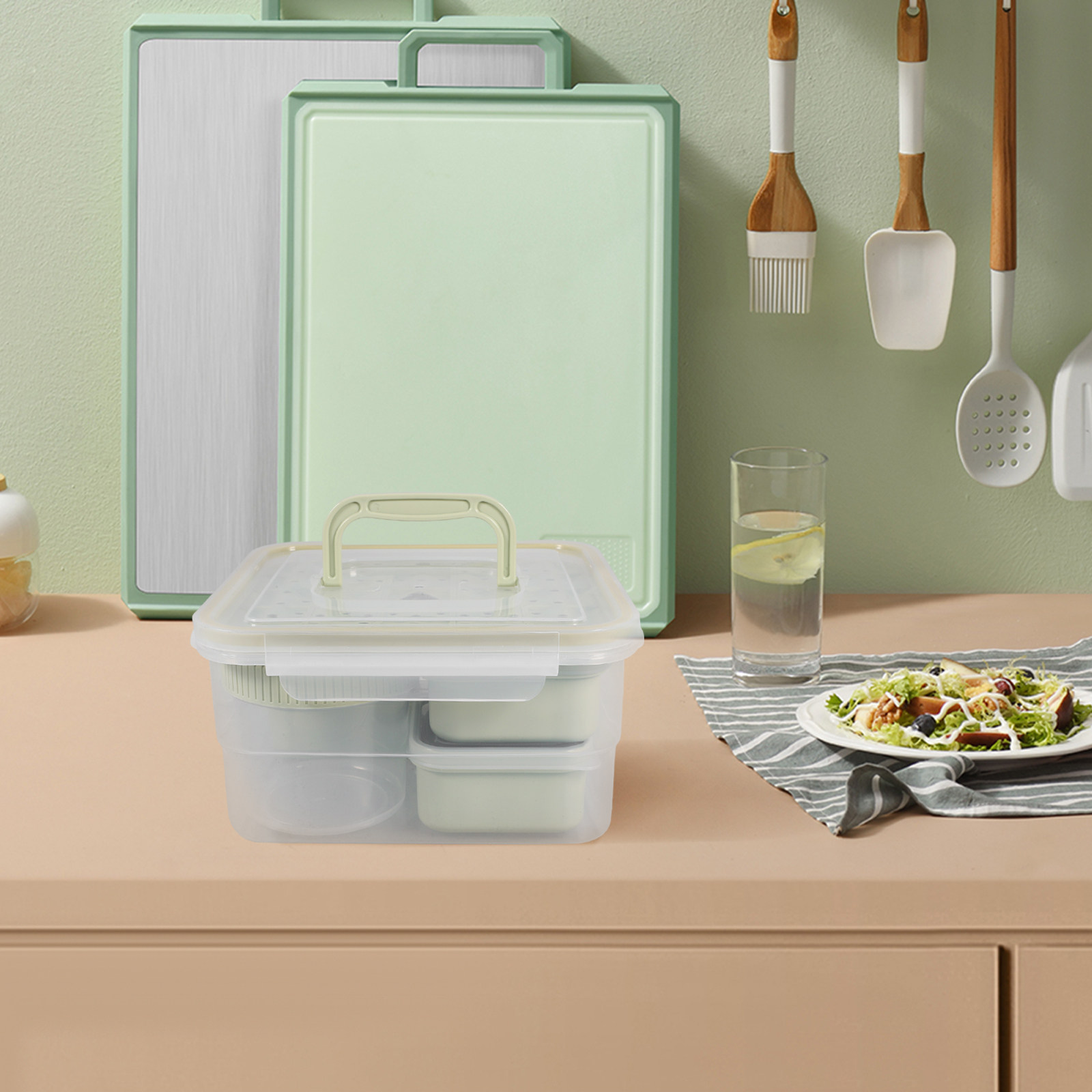 1Set Divided Food Storage Cont - Baby Food Vegetables 评论和价格